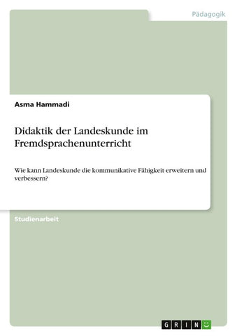 Didaktik der Landeskunde im Fremdsprachenunterricht