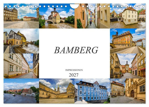 Bamberg Impressionen (Wandkalender 2027 DIN A4 quer), CALVENDO Monatskalender