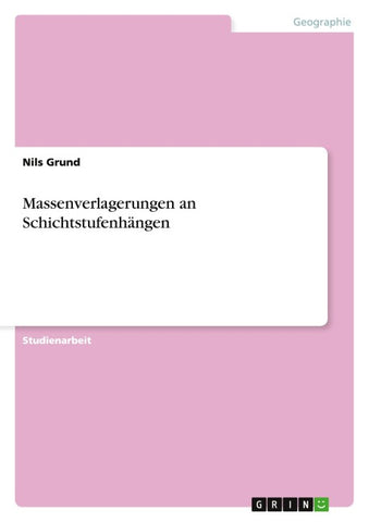 Massenverlagerungen an Schichtstufenhängen
