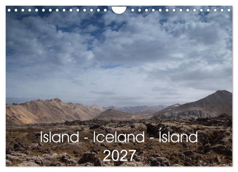 Island - Iceland - Ísland (Wandkalender 2027 DIN A4 quer), CALVENDO Monatskalender