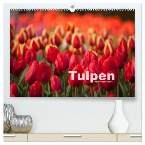 Tulpen (hochwertiger Premium Wandkalender 2026 DIN A2 quer), Kunstdruck in Hochglanz