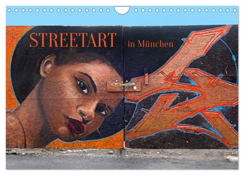 Streetart in München (Wandkalender 2026 DIN A4 quer), CALVENDO Monatskalender