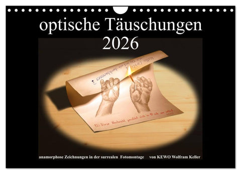 optische Täuschungen 2026 (Wandkalender 2026 DIN A4 quer), CALVENDO Monatskalender