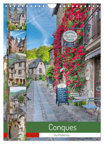Conques - Via Podiensis (Wandkalender 2026 DIN A4 hoch), CALVENDO Monatskalender