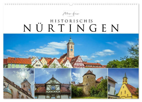 Historisches Nürtingen 2026 (Wandkalender 2026 DIN A2 quer), CALVENDO Monatskalender