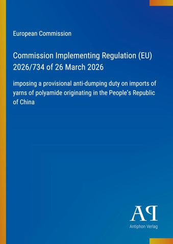 Commission Implementing Regulation (EU) 2026/734 of 26 March 2026