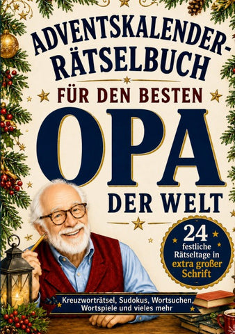 Adventskalender-Rätselbuch für den besten Opa der Welt