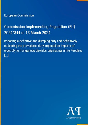 Commission Implementing Regulation (EU) 2024/844 of 13 March 2024