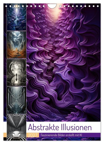 Abstrakte Illusionen (Wandkalender 2027 DIN A4 hoch), CALVENDO Monatskalender
