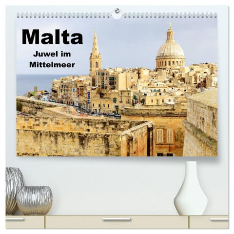 Malta - Juwel im Mittelmeer (hochwertiger Premium Wandkalender 2027 DIN A2 quer), Kunstdruck in Hochglanz