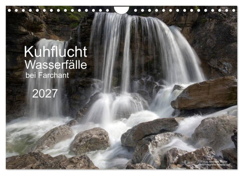 Kuhflucht Wasserfälle bei Farchant (Wandkalender 2027 DIN A4 quer), CALVENDO Monatskalender