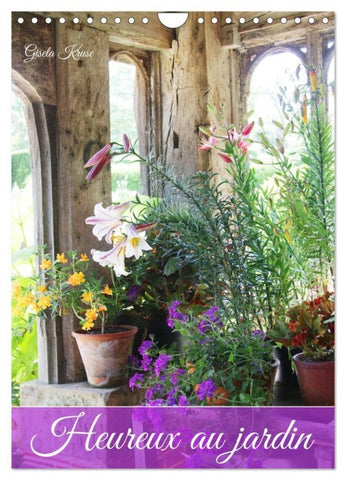 Heureux au jardin (Calendrier mural 2027 DIN A4 horizontal), CALVENDO calendrier mensuel