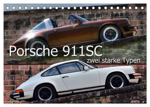 Porsche 911SC - zwei starke Typen (Tischkalender 2027 DIN A5 quer), CALVENDO Monatskalender