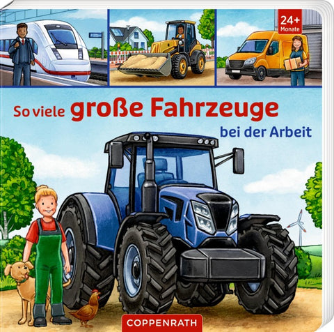 So viele große Fahrzeuge bei der Arbeit