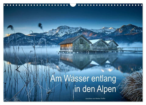 Am Wasser entlang in den Alpen (Wandkalender 2027 DIN A3 quer), CALVENDO Monatskalender