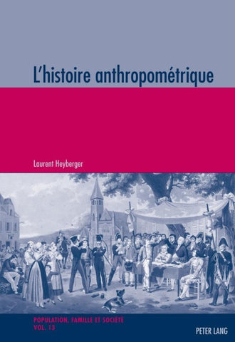L’histoire anthropométrique