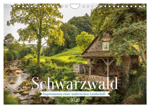 Schwarzwald (Wandkalender 2026 DIN A4 quer), CALVENDO Monatskalender