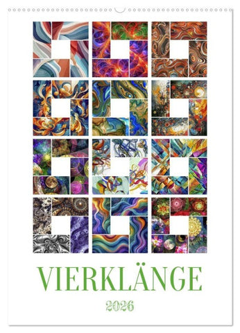 Vierklänge (Wandkalender 2026 DIN A2 hoch), CALVENDO Monatskalender