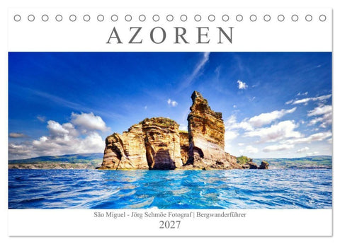 A Z O R E N (Tischkalender 2027 DIN A5 quer), CALVENDO Monatskalender