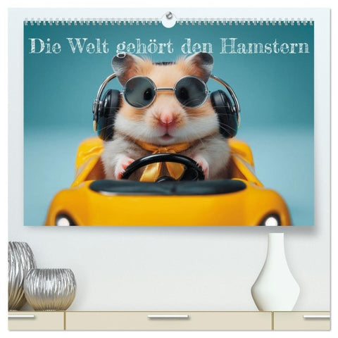 Die Welt gehört den Hamstern (hochwertiger Premium Wandkalender 2027 DIN A2 quer), Kunstdruck in Hochglanz