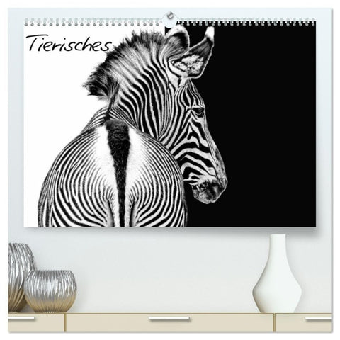 Tierisches (hochwertiger Premium Wandkalender 2027 DIN A2 quer), Kunstdruck in Hochglanz