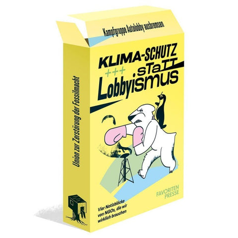 Notizblock-Set – Klimaschutz statt Lobbyismus