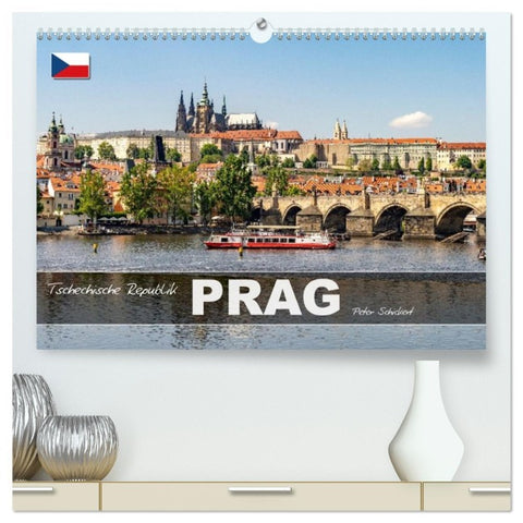 Tschechische Republik - Prag (hochwertiger Premium Wandkalender 2026 DIN A2 quer), Kunstdruck in Hochglanz