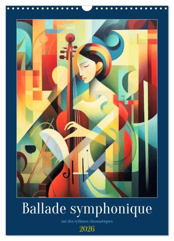 Ballade symphonique (Calendrier mural 2026 DIN A3 horizontal), CALVENDO calendrier mensuel