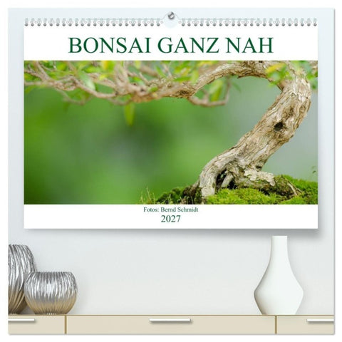 Bonsai ganz nah (hochwertiger Premium Wandkalender 2027 DIN A2 quer), Kunstdruck in Hochglanz