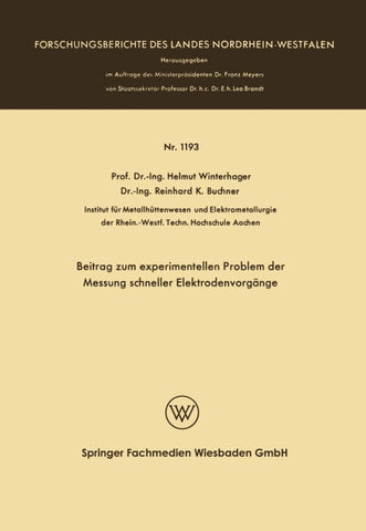 Beitrag zum experimentellen Problem der Messung schneller Elektrodenvorgänge
