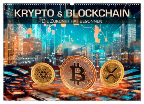 Krypto und Blockchain (Wandkalender 2027 DIN A2 quer), CALVENDO Monatskalender