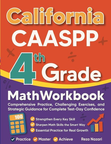 California CAASPP Grade 4 Math Workbook