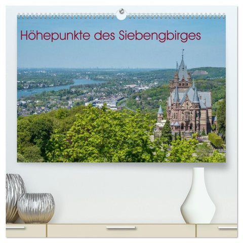 Höhepunkte des Siebengebirges (hochwertiger Premium Wandkalender 2027 DIN A2 quer), Kunstdruck in Hochglanz