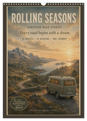 ROLLING SEASONS (Wandkalender 2027 DIN A3 hoch), CALVENDO Monatskalender