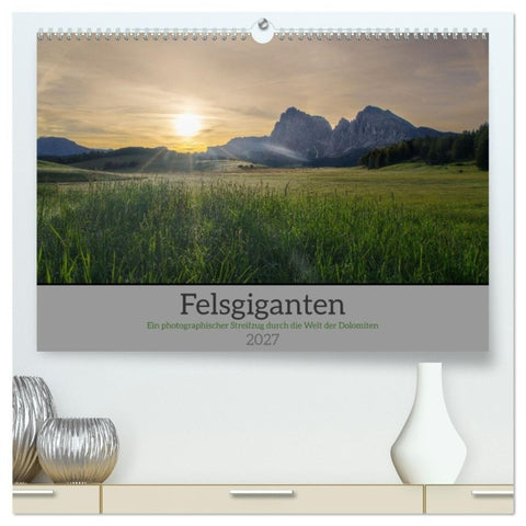 Felsgiganten (hochwertiger Premium Wandkalender 2027 DIN A2 quer), Kunstdruck in Hochglanz