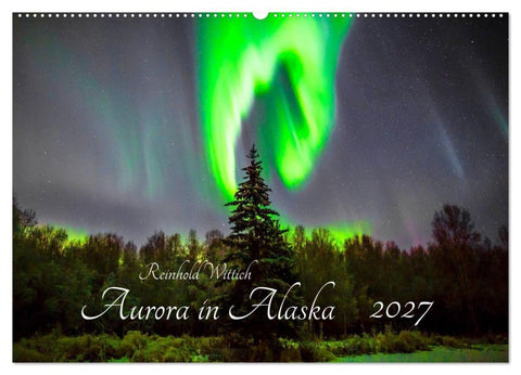 Aurora in Alaska (Wandkalender 2027 DIN A2 quer), CALVENDO Monatskalender