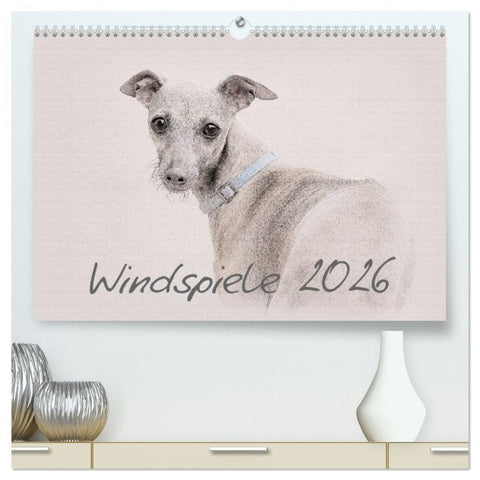 Windspiele 2026 (hochwertiger Premium Wandkalender 2026 DIN A2 quer), Kunstdruck in Hochglanz