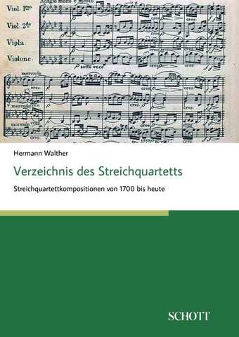 Verzeichnis des Streichquartetts