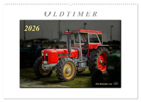 Oldtimer - Trecker Liebe (Wandkalender 2026 DIN A2 quer), CALVENDO Monatskalender
