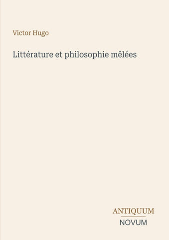 Littérature et philosophie mêlées