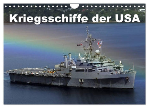 Kriegsschiffe der USA (Wandkalender 2027 DIN A4 quer), CALVENDO Monatskalender