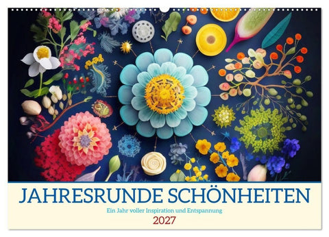 Jahresrunde Schönheiten (Wandkalender 2027 DIN A2 quer), CALVENDO Monatskalender
