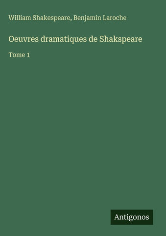 Oeuvres dramatiques de Shakspeare