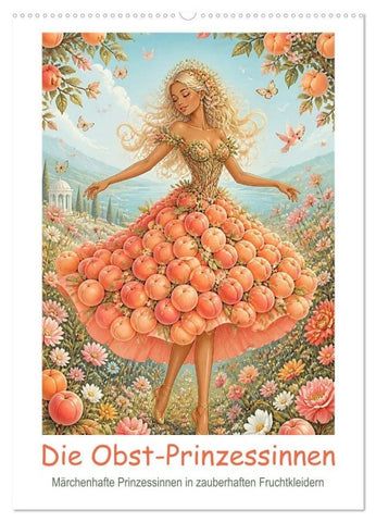 Die Obst-Prinzessinnen (Wandkalender 2027 DIN A2 hoch), CALVENDO Monatskalender