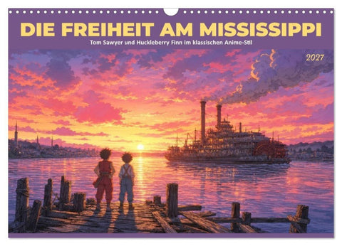 Die Freiheit am Mississippi (Wandkalender 2027 DIN A3 quer), CALVENDO Monatskalender