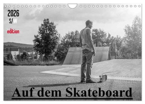 Auf dem Skateboard (Wandkalender 2026 DIN A4 quer), CALVENDO Monatskalender