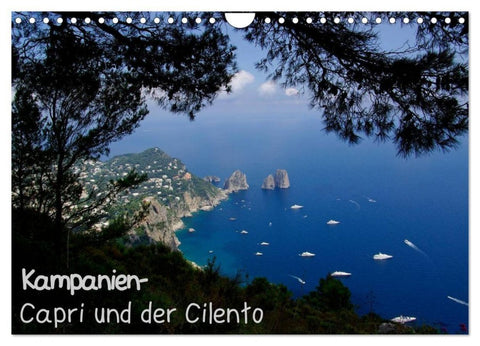 Kampanien – Capri und der Cilento (Wandkalender 2027 DIN A4 quer), CALVENDO Monatskalender