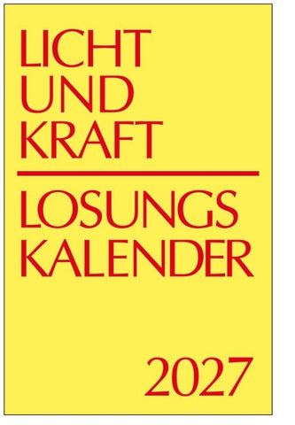 Licht und Kraft/Losungskalender 2027 Reiseausgabe