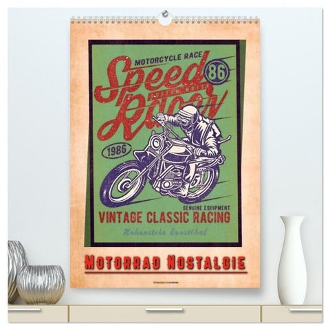 Motorrad Nostalgie (hochwertiger Premium Wandkalender 2027 DIN A2 hoch), Kunstdruck in Hochglanz
