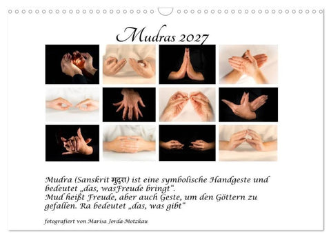 Mudras / 2027 (Wandkalender 2027 DIN A3 quer), CALVENDO Monatskalender